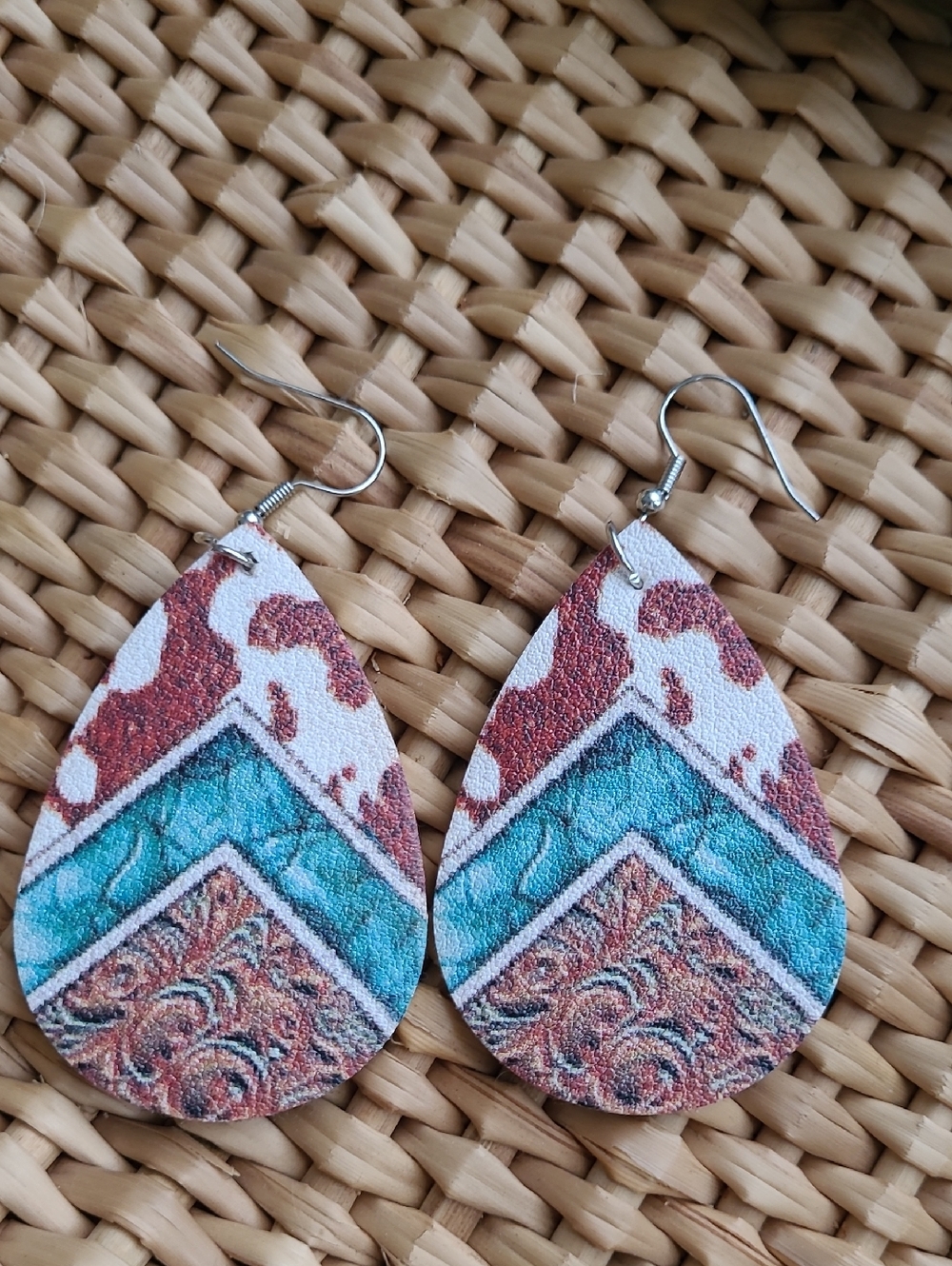 Faux Leather Earrings